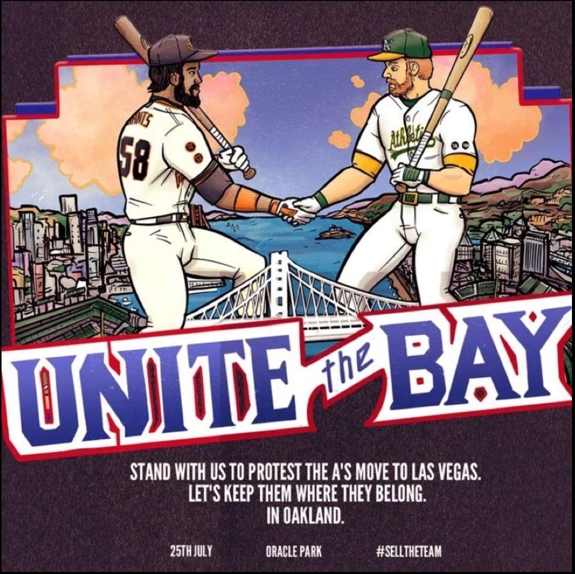 Unite the bay Giants and A's game.